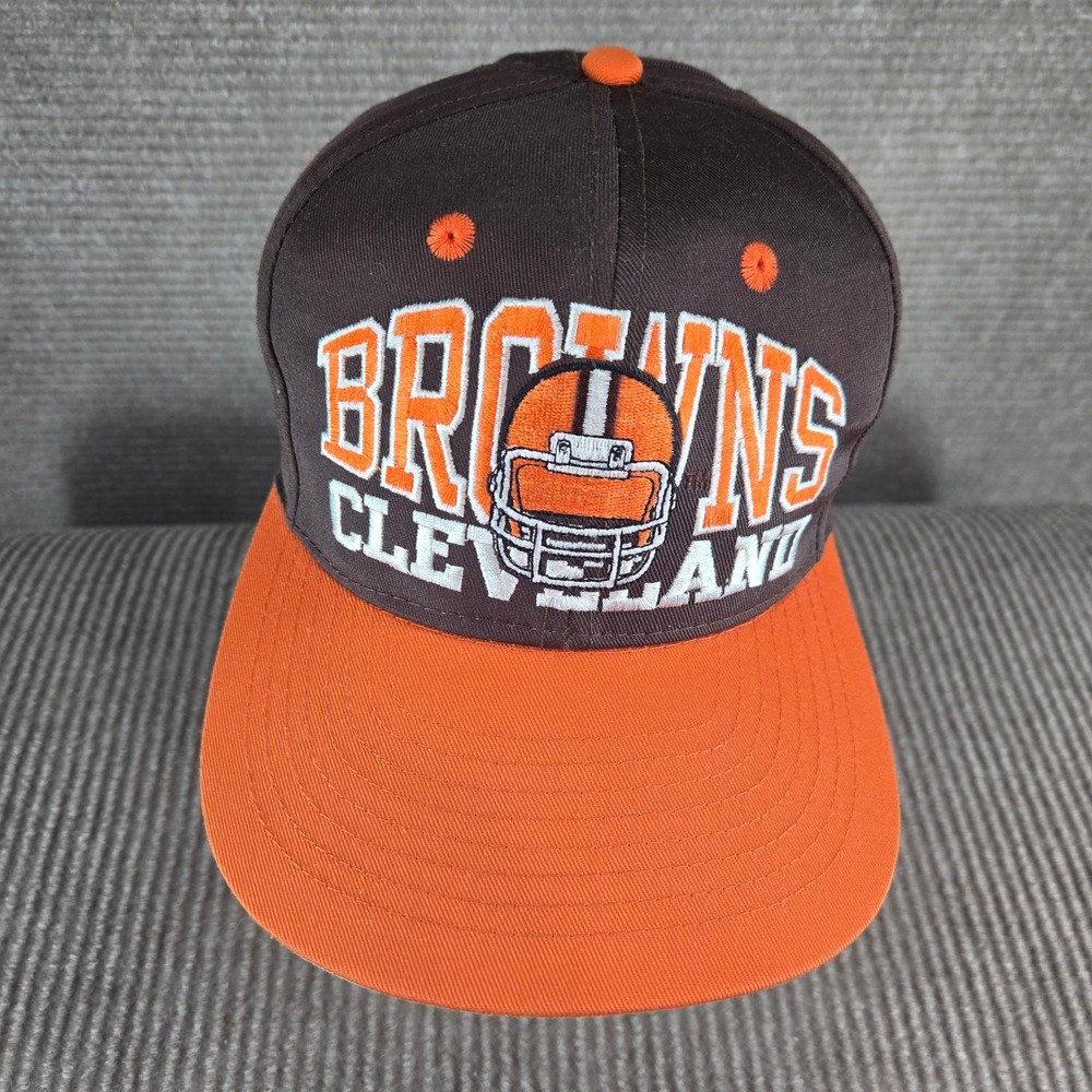Annco Mens OSFA Brown Orange Vintage Cleveland Browns NFL Snapback Hat